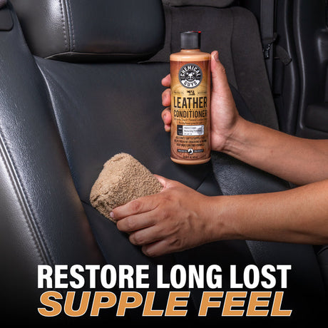 Chemical Guys Leather Conditioner, 473 ml – Återfuktande lädervård med naturlig finish