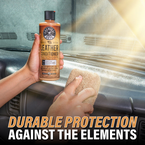 Chemical Guys Leather Conditioner, 473 ml – Återfuktande lädervård med naturlig finish