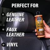 Chemical Guys Leather Conditioner, 473 ml – Återfuktande lädervård med naturlig finish