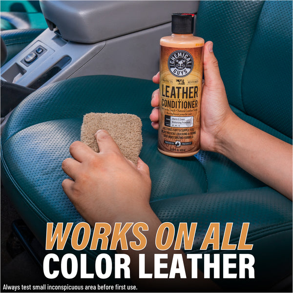 Chemical Guys Leather Conditioner, 473 ml – Återfuktande lädervård med naturlig finish