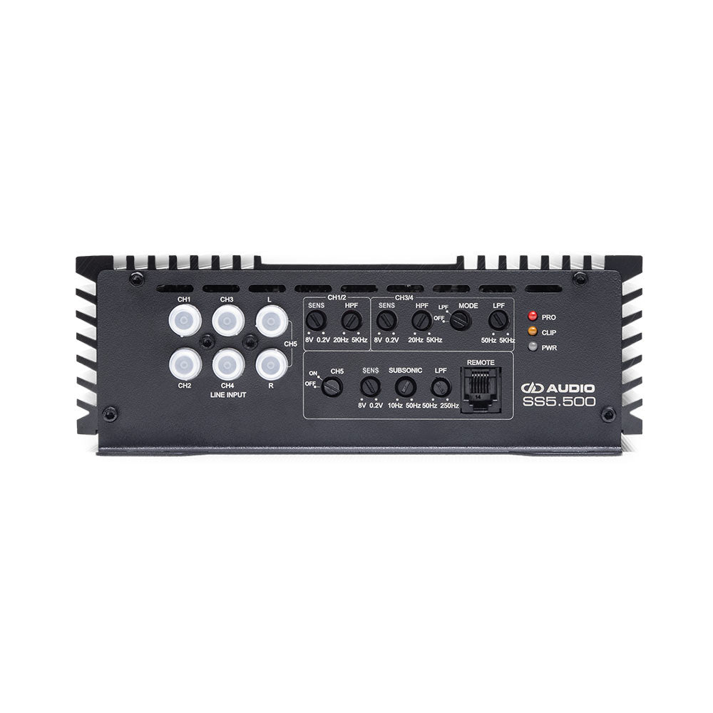 DD Audio SS5.500, 5-kanaligt slutsteg