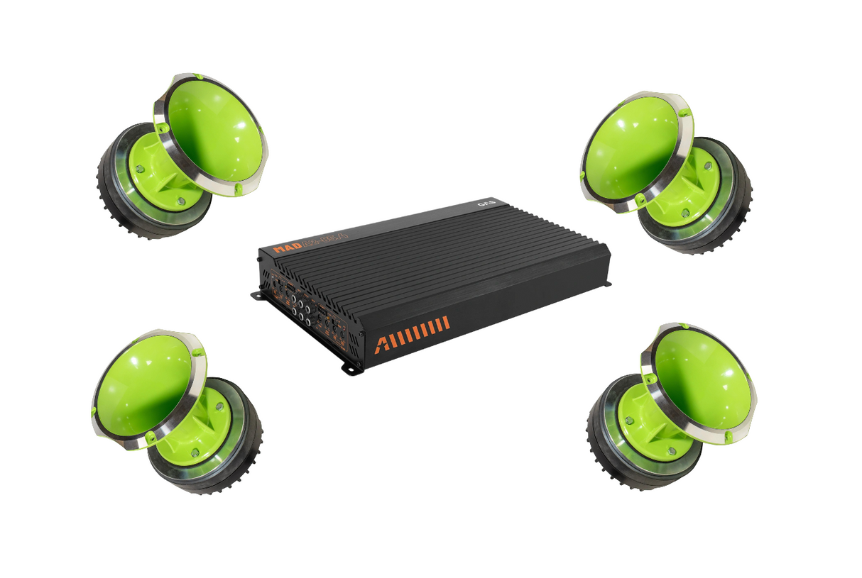 4-Pack Loud as Hell Terror 3 med MAD A2-85.4, Galet tungt kit
