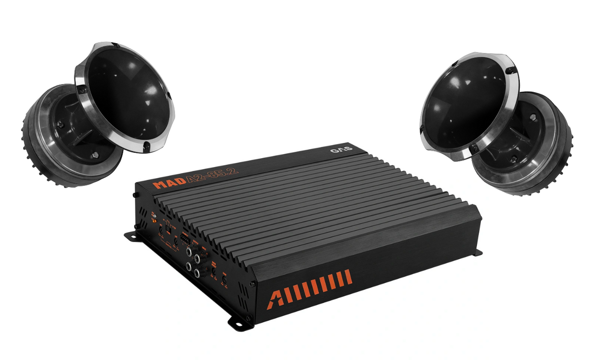 2-Pack Loud as Hell Terror 3" med MAD A2-85.2, Tungt kit