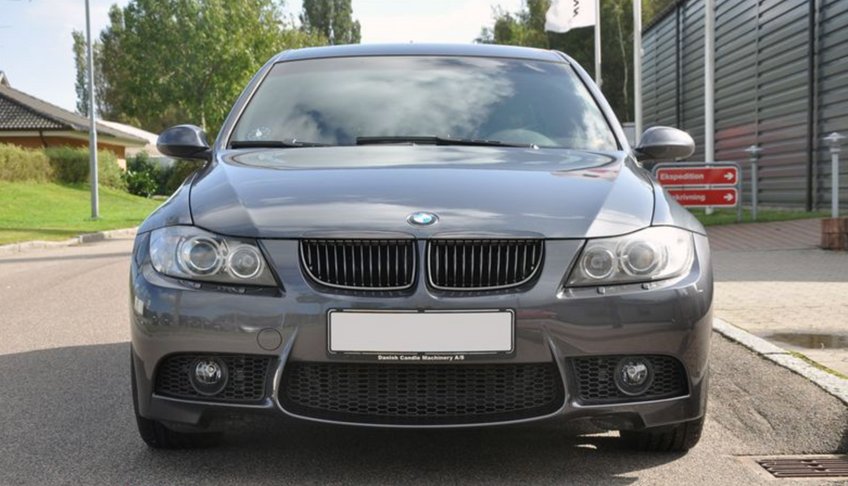 BMW E90/91 Strålkastarrengöring eftermonteringskitt till stötfångare fram