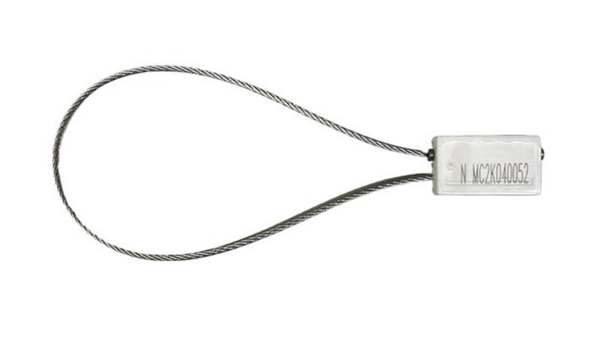 Vajerplomb till inbyggnadslåda - Mini Cable Lock