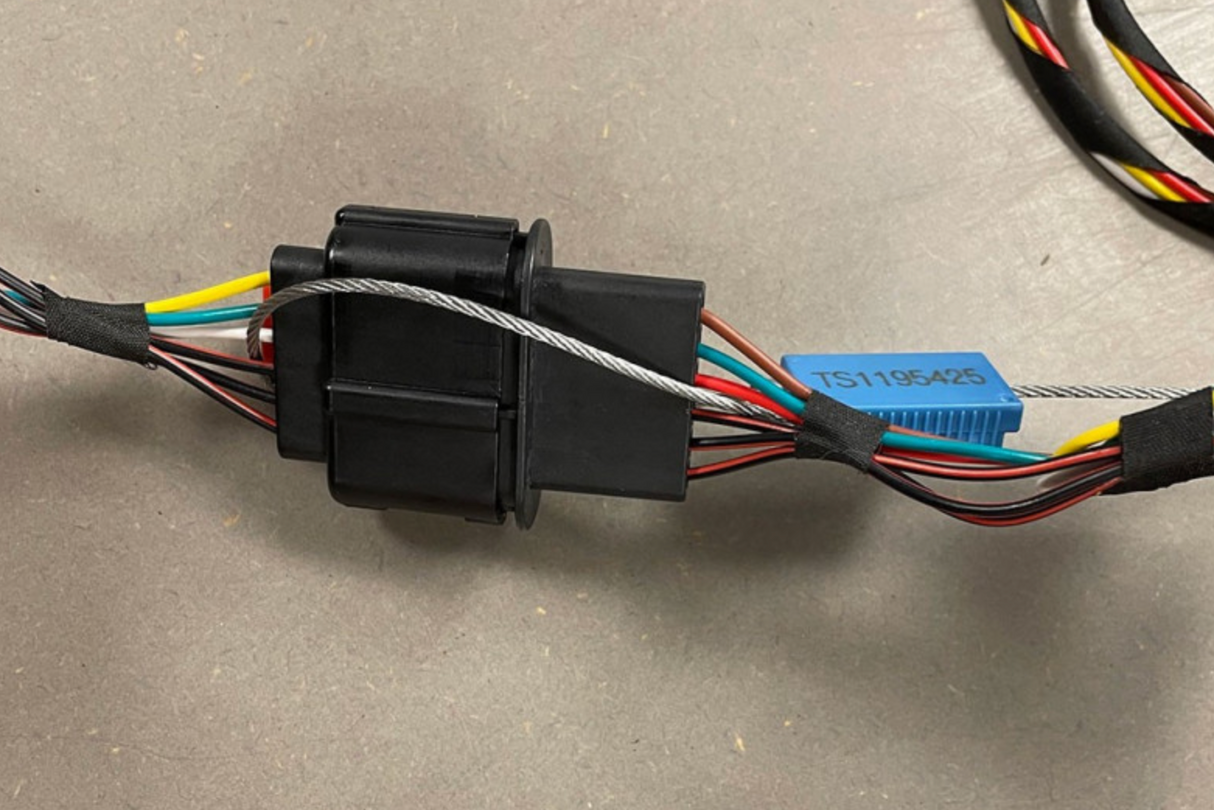 Vajerplomb till inbyggnadslåda - Mini Cable Lock