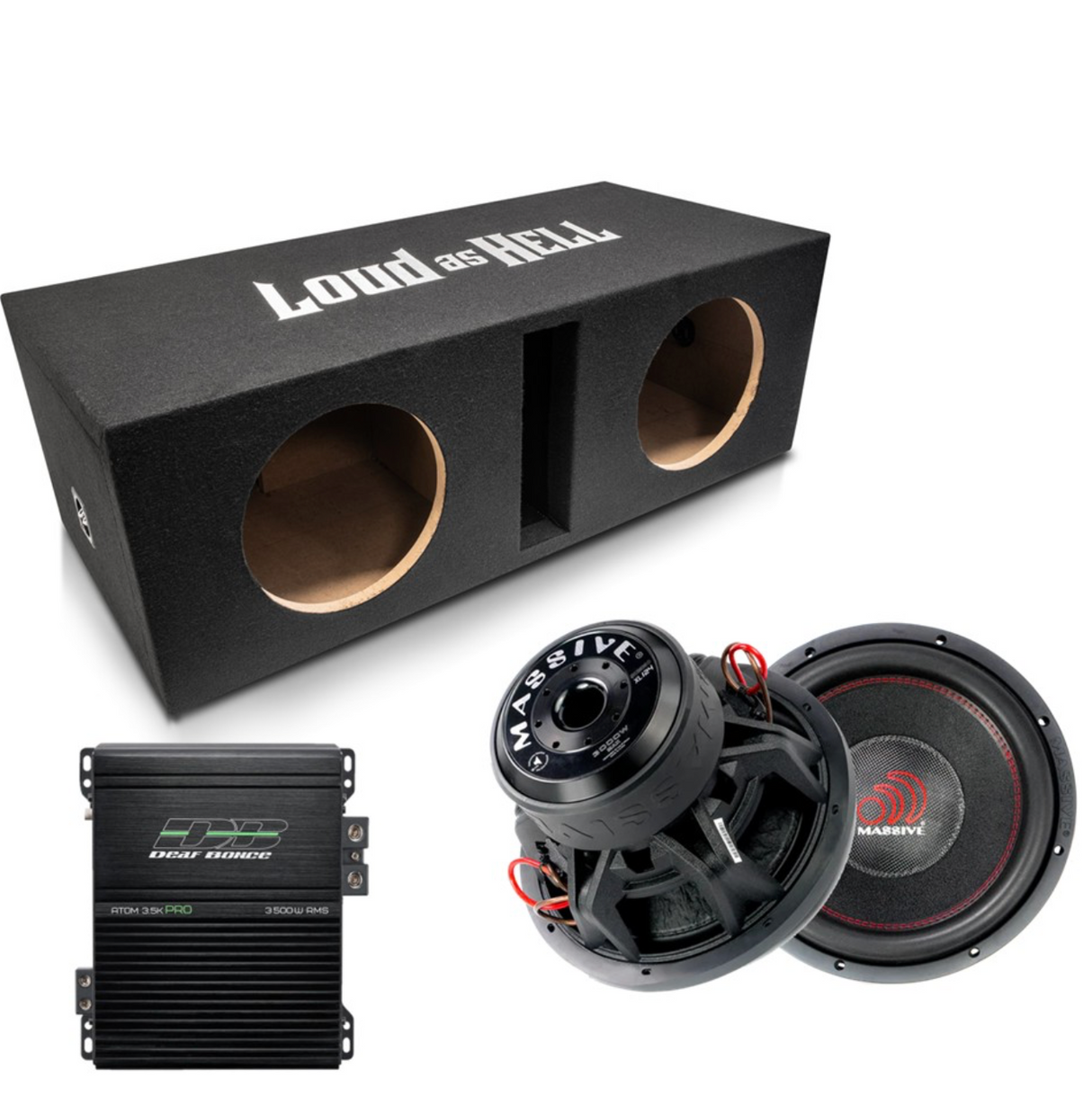 Massive Audio 2x10" Baslåda SUMMO XL ampkit