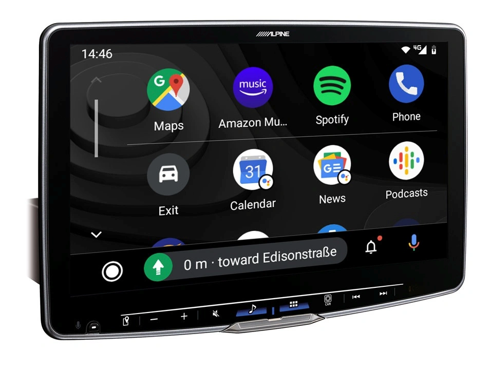 Alpine ILX-F115D (Halo 11), bilstereo med CarPlay, Android Auto och DAB+