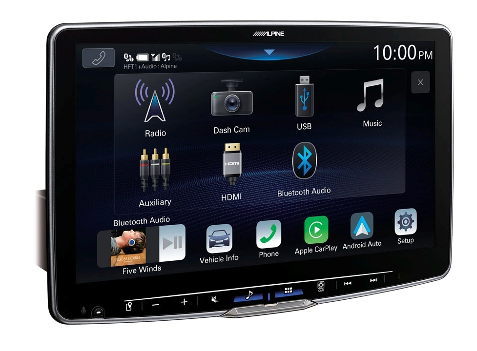 Alpine ILX-F115D (Halo 11), bilstereo med CarPlay, Android Auto och DAB+