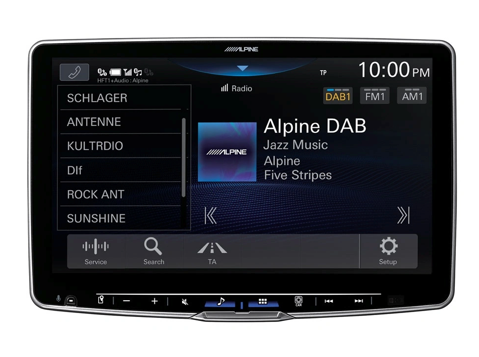 Alpine ILX-F115D (Halo 11), bilstereo med CarPlay, Android Auto och DAB+