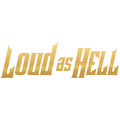 LOUD AS HELL dekal - GULD