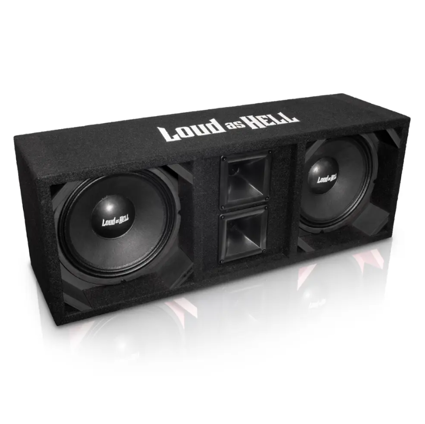 2×10" Chaos Pro Black Edition Midbaspaket med GAS MAX A2-100.2 – Kraftfullt Pro-ljud & Showdesign