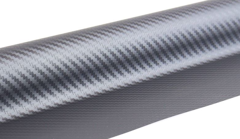 Bilfolie 30 × 150 cm – Grafit 3D kolfiber AMiO