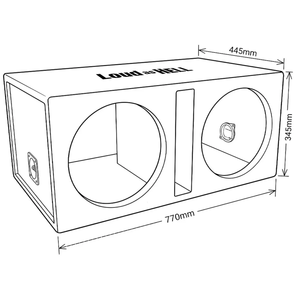 SoundBass 2x12" raggarpaket med Bass Habit SPL64, Brutalt tufft