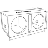 SoundBass 2x12" raggarpaket med Bass Habit SPL64, Brutalt tufft
