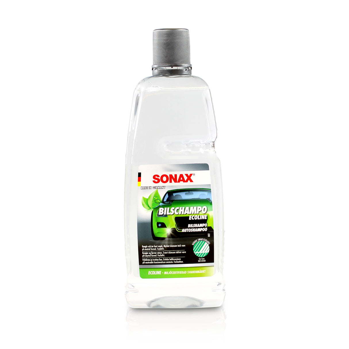 Sonax Bilschampo ECOLINE 1 liter – Svanenmärkt skonsam rengöring