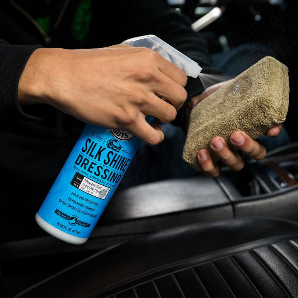 Chemical Guys Silk Shine Dressing, 473 ml – Vattenbaserad plast- och gummiförnyare med silkesmatt finish
