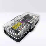 GS Audio AFS Fuse Holder 4-Way IN:2x50 OUT:4x25 + negatives