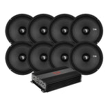 8-Pack Bass Habit SP165M med Rebel RA800W, Färdigt raggarkit