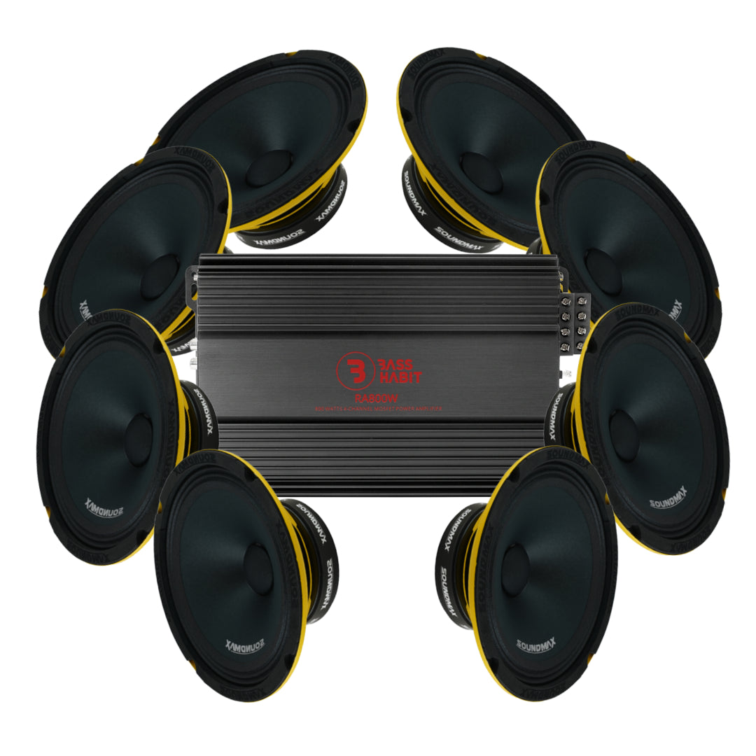 Soundmax SX-M8XL 8x8" Amp pack