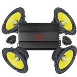 4-pack Ground Zero GZTK 165, GZCT 3500X-B & RA800W SPL-paket
