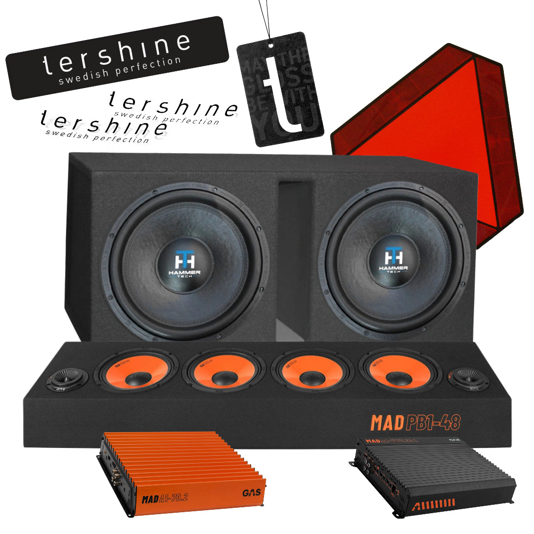 Hammer Tech LCW15V2D4 A-traktor paket med Tershine tillbehör, Coolt raggarkit