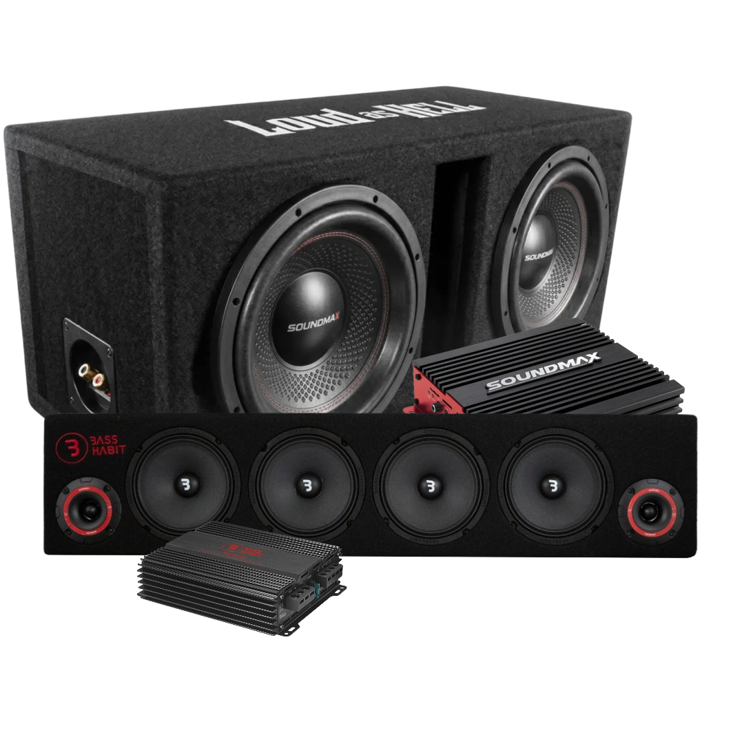 SoundBass 2x12" raggarpaket med Bass Habit SPL64, Brutalt tufft