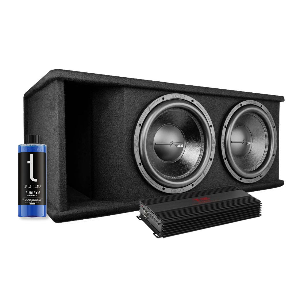 DS18 ZR212LD med Bass Habit RA3600W & Tershine Purify S, tungt baspaket