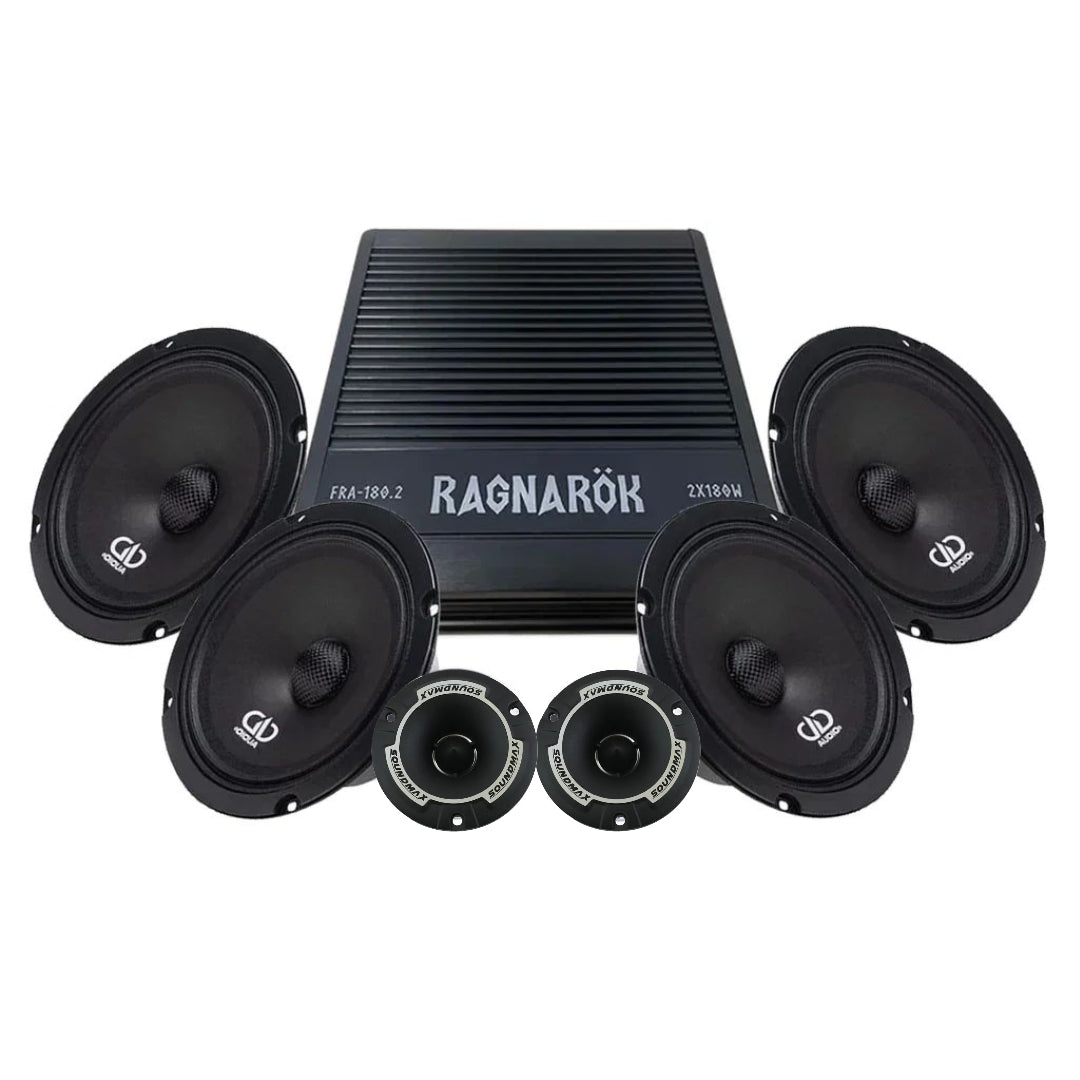 DD Audio VO-M106-S4 4x6.5" Tufft amp kit