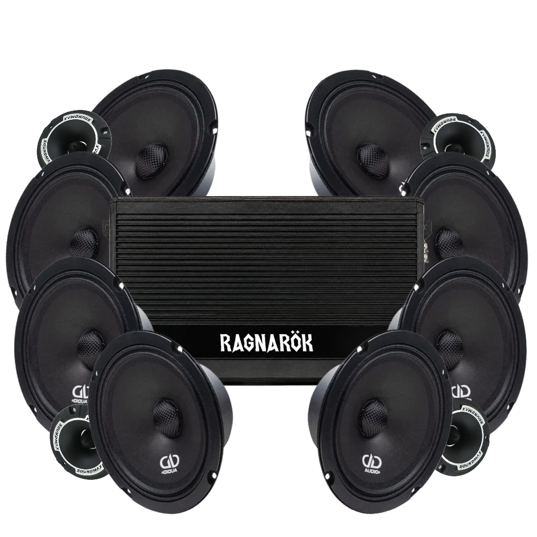 DD Audio VO-M106-S4 8x6.5" Tufft amp kit