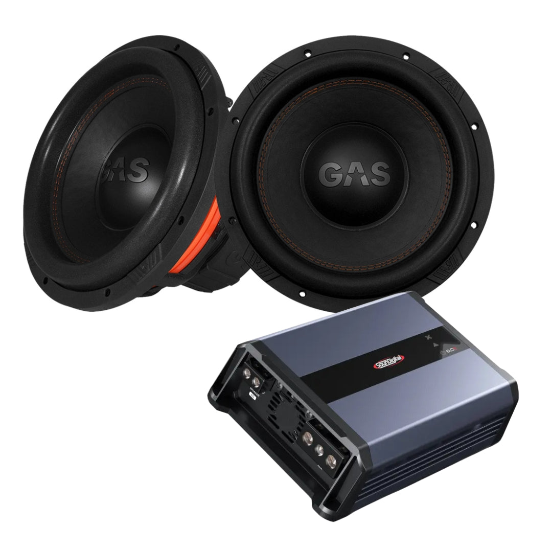 GAS MAX S1-12D1 12" 2st - SounDigital SD3000.1D EVO 5 – 1 ohm kit