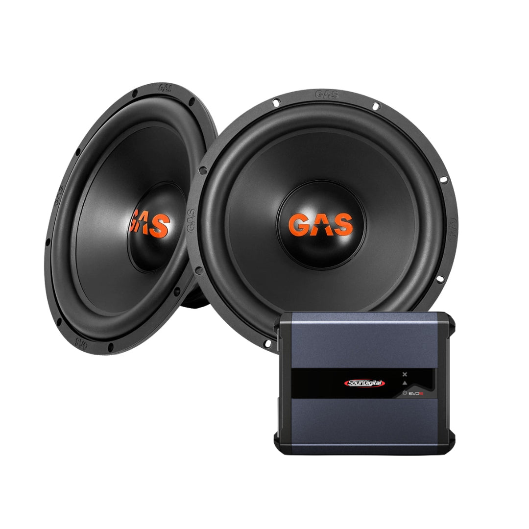 GAS MAD S2-12D2 12" 2st - SounDigital 1200.1 EVO 5 – 1 ohm kit
