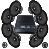 8-Pack Bass Habit SP165M med PST14 PRO och Ragnarök steg, Galet SPL-kit