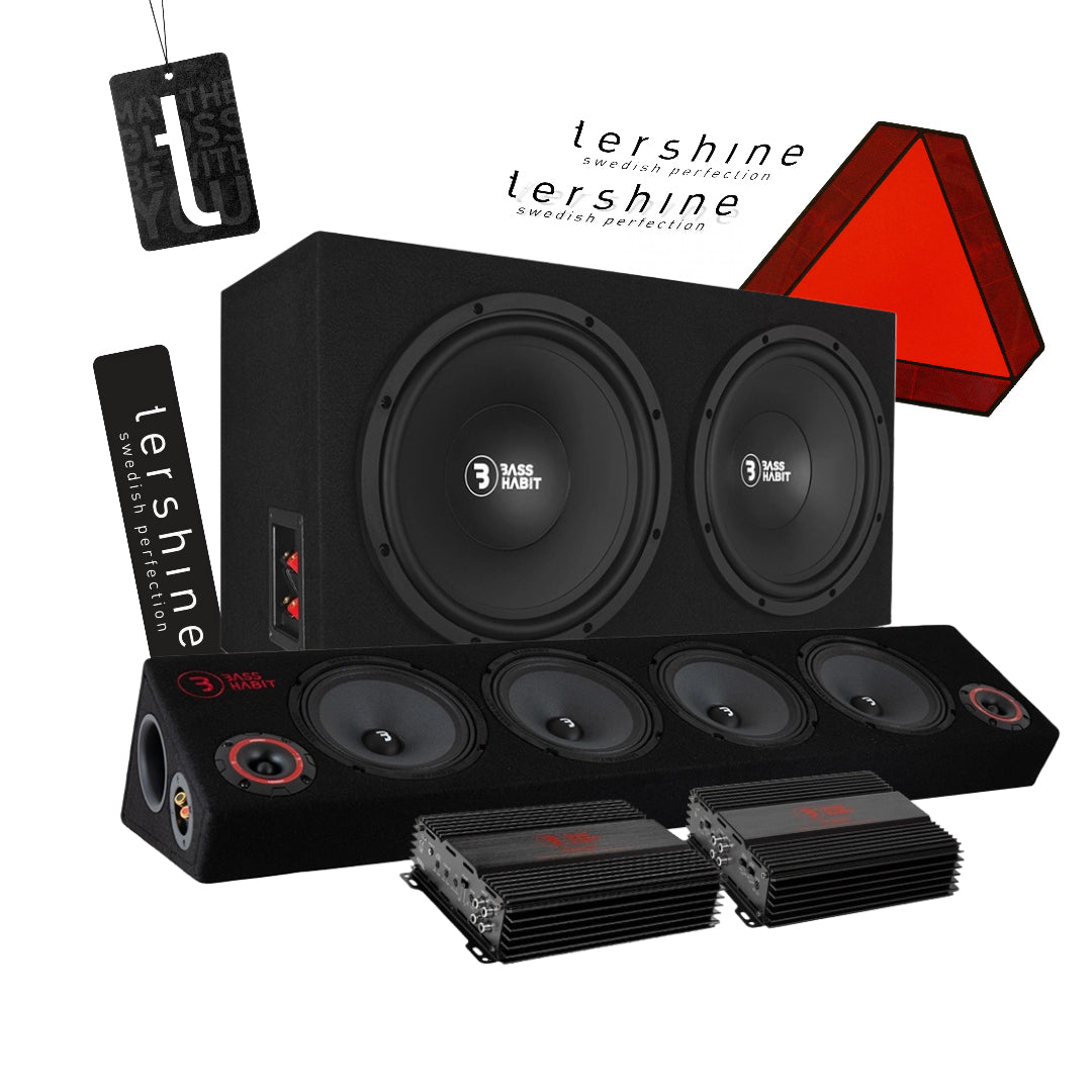 Bass Habit PL212 A-traktor paket med Tershine tillbehör, Super coolt raggarkit