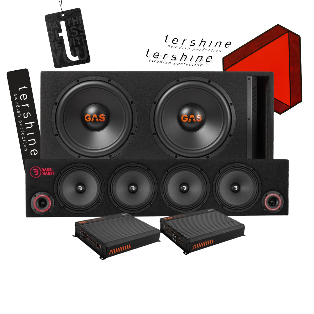 GAS MAD B2-212V A-traktor paket med Tershine tillbehör, Super brutalt raggarkit