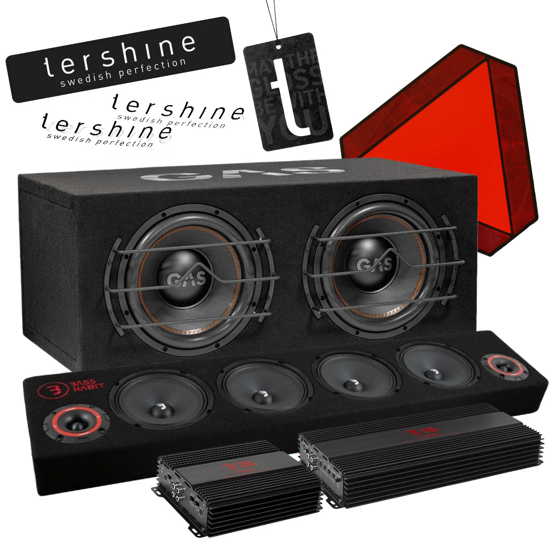 GAS MAX B1-212 A-traktor paket med Tershine tillbehör, Super tufft raggarkit