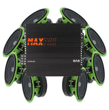 8-Pack Ragnarök L-160 med GAS MAX PA1-500.4DZ1 steg, Brutalt kit