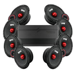 DS18 PRO-GM6.4B 8x6.5" Amp kit, Maxat raggarpaket