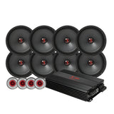 8-pack Bass Habit Rebel SR165M med RA800W och SR25T, XL kit