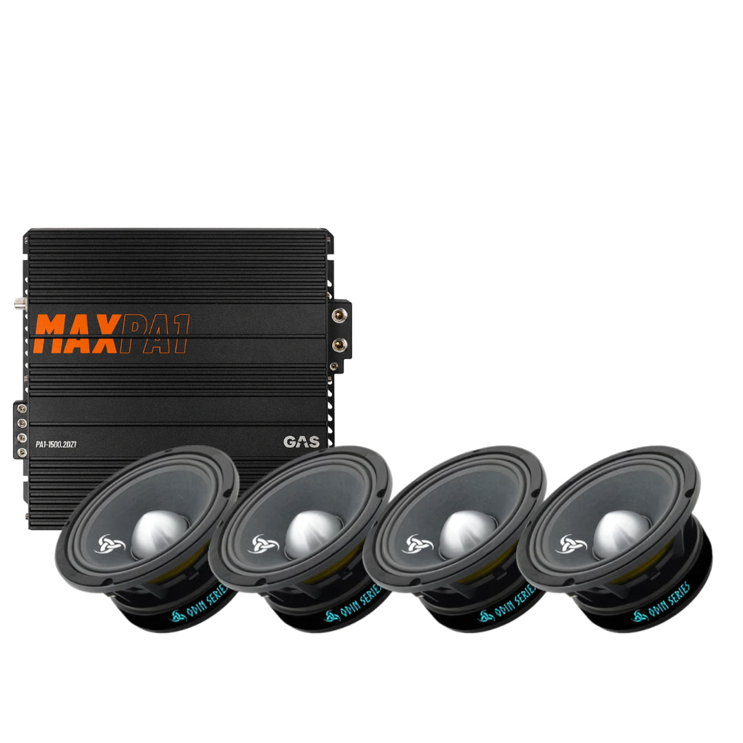 4-Pack Ragnarök OD-200 med MAX PA1-1500.2DZ1, fett tufft kit