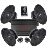 4-Pack Loud as Hell CHAOS 10" Amp Kit