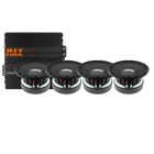 4-Pack DS18 Pancadão PRO-1KP8.8 med MAX PA1-1500.2DZ1, Maxat kit