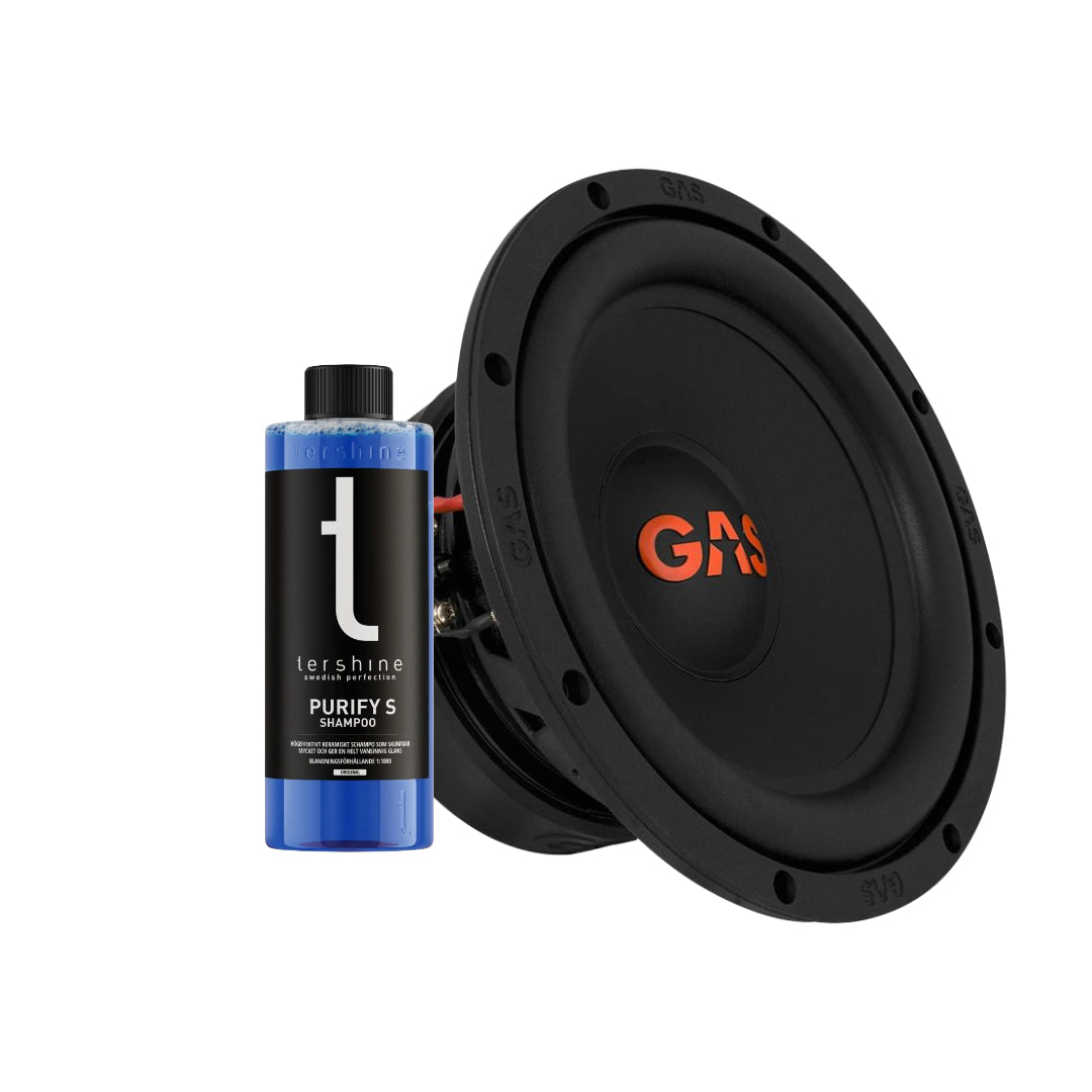 GAS MAD S2-8D2, 8" baselement med Tershine Purify S
