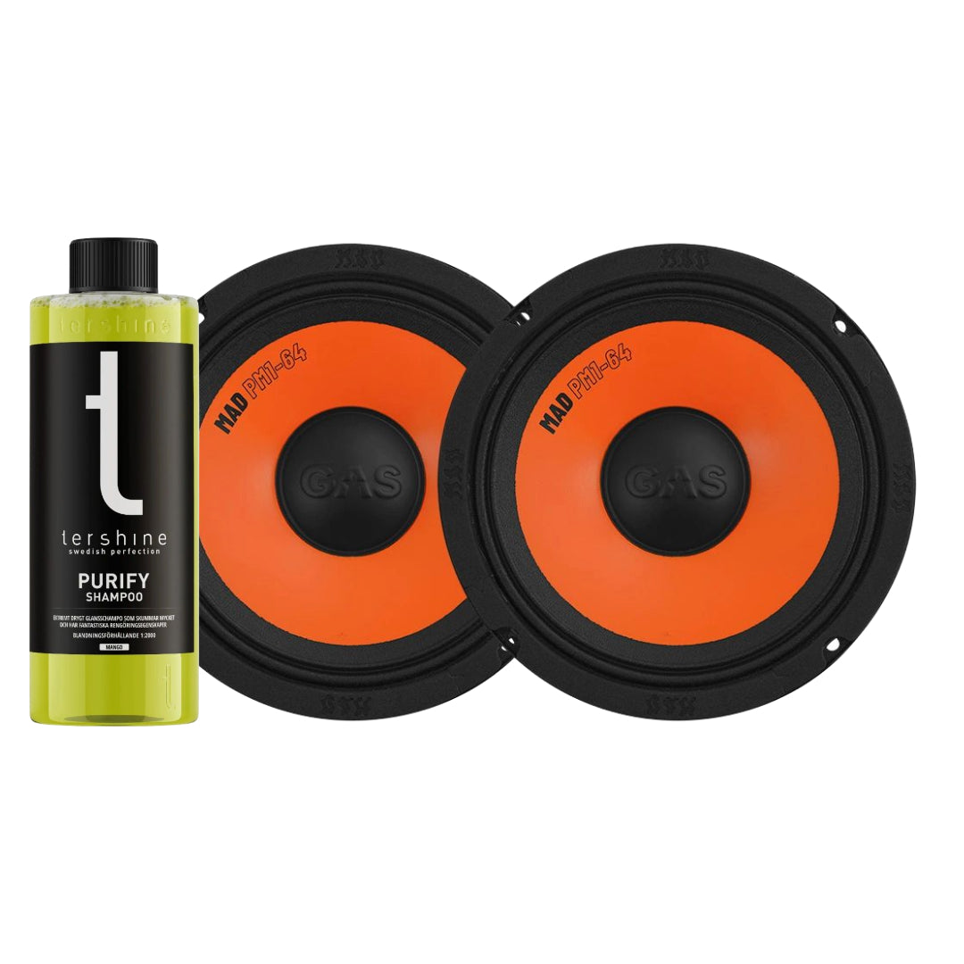 GAS MAD PM1-64, 6.5 tums midbas med Tershine Purify