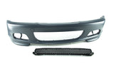 BMW E46 Frontspoiler Motorsport II design UTAN dimljus, bromsluftkanaler, adapters