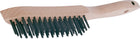 Stålborste Ståltråd Bokträ 5-radig, LESSMANN