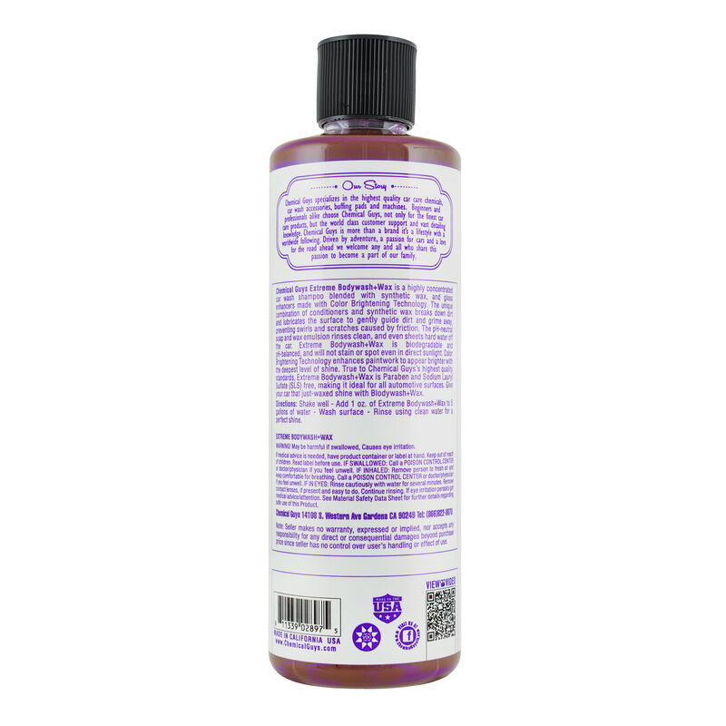 Chemical Guys Extreme Bodywash + Wax Bilschampo 3x473ml