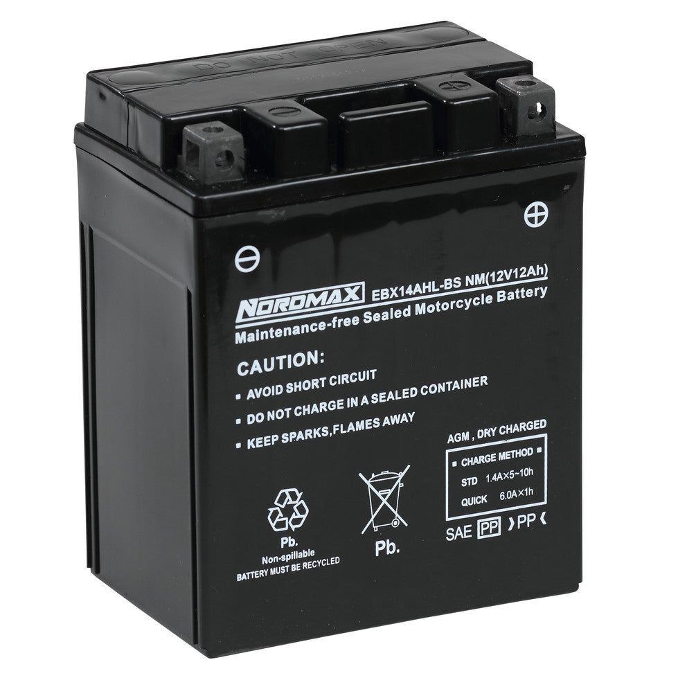 EBX14AHL-BS | Startbatteri MC 12v 12Ah AGM