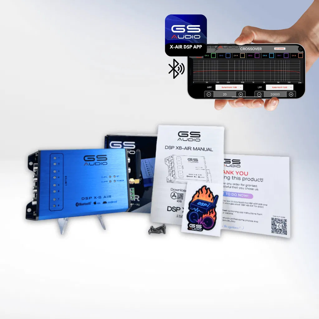 GS Audio X8-DSP MK2 - 8 kanals dsp
