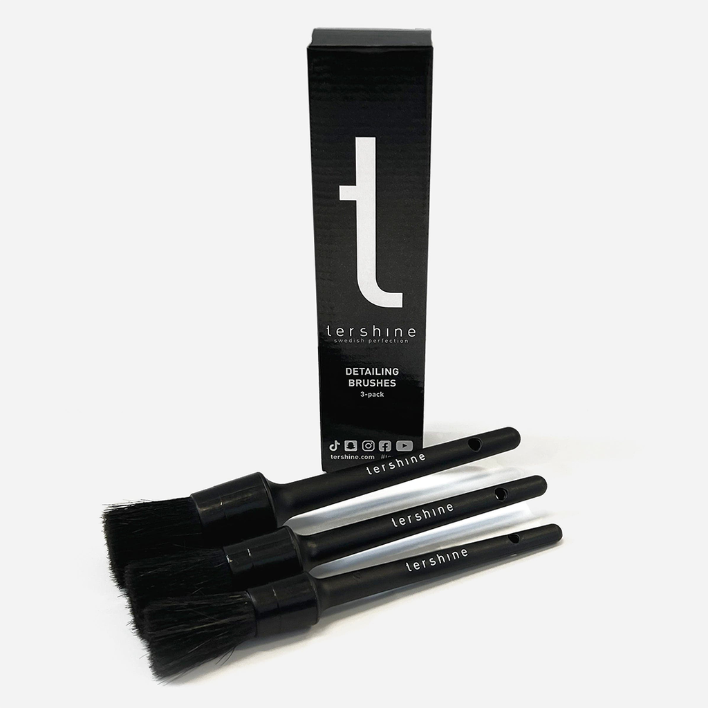 Tershine Detailing Brushes, rekondpenslar, 3-pack